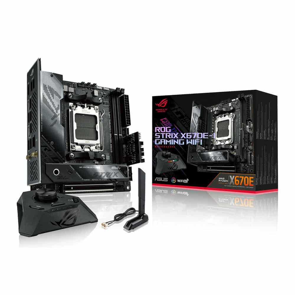 ASUS ROG STRIX X670E-I GAMING WIFI AM5 DDR5 PCIe 5.0 Mini-ITX Motherboard